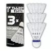 Volant de badminton en nylon TALBOT TORRO Tech 350 Medium, blanc/bleu, 1 pièce 479112