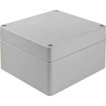 Boîtier universel Bopla A 127, 180 x 180 x 101 mm, aluminium, gris argent (RAL 7001) (01127000.H)
