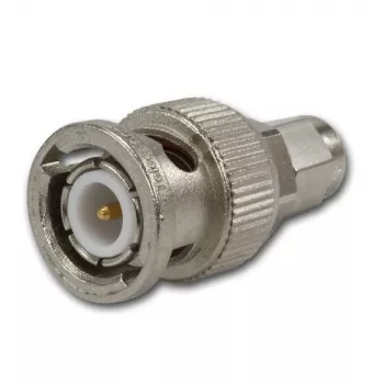 Adaptateur coaxial BNC mâle vers SMA mâle Telegärtner, 50 Ohm, DC-4 GHz, laiton nickelé J01008A0018