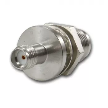 Adaptateur coaxial femelle TNC vers femelle SMA Telegärtner, 50 ohms, DC-6 GHz, nickel/or J01019A0028