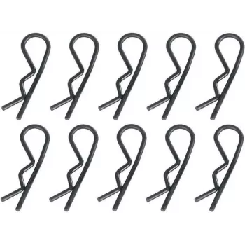 Clips de carrosserie Reely 1:5 noirs 30 mm lot de 10 (511131)