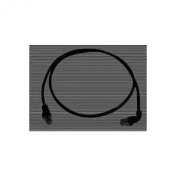 Câble de raccordement RJ45 CAT 6a S/FTP Telegärtner 100008676, 5 m, noir, ignifuge, avec protection anti-pliure