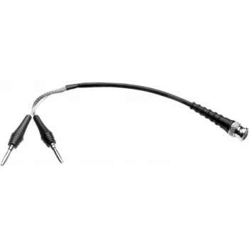 Câble de mesure coaxial Telegärtner L00010A1845, 1 m, BNC vers double banane, noir