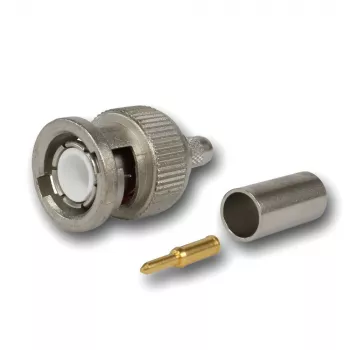 Fiche de câble BNC Telegärtner à sertir G01 50 Ohm, sertir/sertir, Standard, A0205, G01 (RG-58 C/U), YR23092 Belden - 1 pièce (J01000F1255Z)