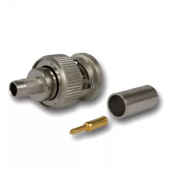 Fiche de câble BNC Telegärtner à sertir G01 50 Ohm, sertir/sertir, Standard, A0205, G01 (RG-58 C/U), YR23092 Belden - 1 pièce (J01000F1255Z)