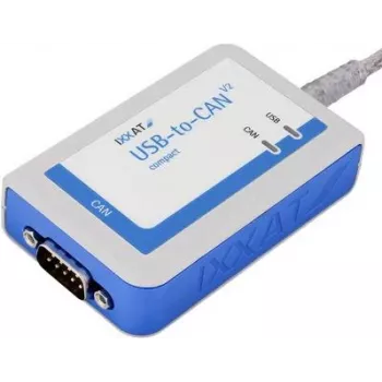Interface IXXAT USB-to-CAN V2 compact, isolation galvanique, 1x CAN/CAN FD, USB 2.0, D-Sub 9 1.01.0281.12001