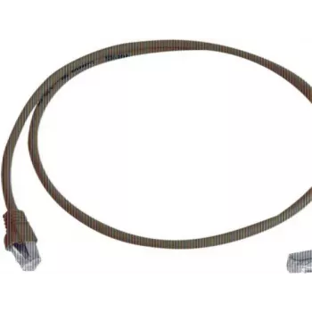 Câble patch RJ45 CAT 6a S/FTP Telegärtner 100008016, 0,5 m, bleu, ignifuge, avec protection anti-pliure
