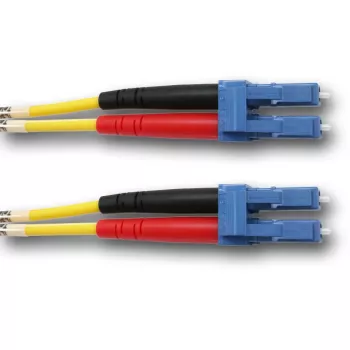 Câble patch fibre optique duplex monomode OS2 TELEGÄRTNER LC vers LC, 2 m, jaune L00871A0003