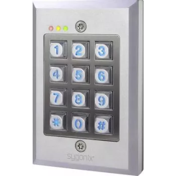 Serrure à code à clavier Sygonix SY-3118492 IP65 en saillie/encastrée avec clavier rétroéclairé