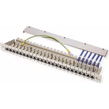 Panneau de brassage modulaire TELEGÄRTNER MPP16-HS 16 ports, 1U, gris clair RAL 7035 J02022A0050