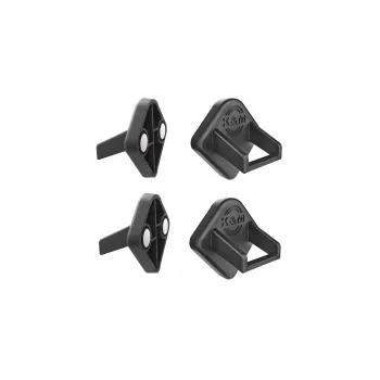 König & Meyer 19708-000-55 support magnétique pour tablette PC, insonorisant, lot de 4, noir