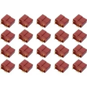 Connecteurs femelles T-Plug Reely dorés, 20 pièces