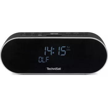 TechniSat DigitRadio 53 BT DAB+/FM Clock Radio with Bluetooth and USB Charging, 3.5 VA-LCD, Black