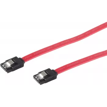 Câble SATA 3 Gb/s GoodConnections avec verrouillage, 0,5 m, rouge 5045-A05