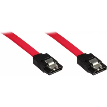 Câble SATA 3 Gb/s GoodConnections avec verrouillage, 0,5 m, rouge 5045-A05