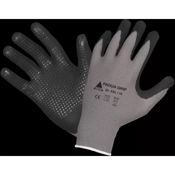 Gants de travail HASE SAFETY GROUP AG 508150 9 en nylon enduit de mousse nitrile, taille 9, gris/noir
