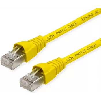 Câble de raccordement TELEGÄRTNER TEGA Cat.6A S/FTP, 4 m, jaune, LSZH L00003A0185