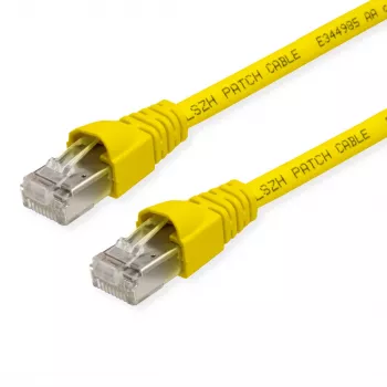 Câble de raccordement TELEGÄRTNER TEGA Cat.6A S/FTP, 4 m, jaune, LSZH L00003A0185