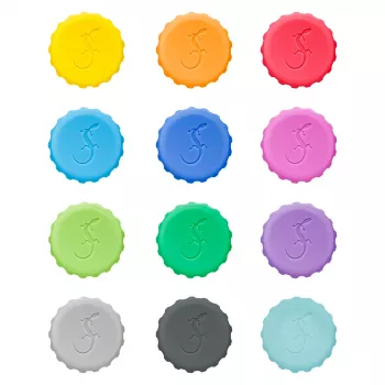 Capsules couronne en silicone LURCH, multicolores, 12 pièces (210228)