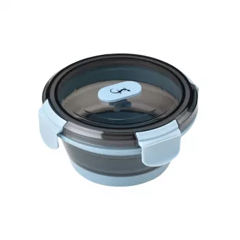 Boîte de conservation LURCH up & down 240532 pour aliments, 400 ml, 6,7 cm de haut, bleue