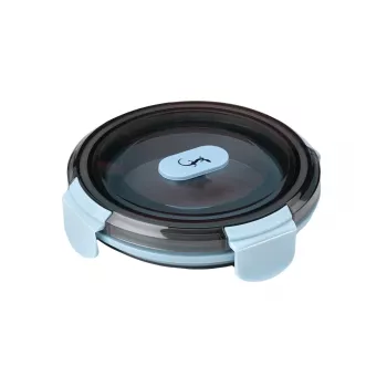 Boîte de conservation LURCH up & down 240532 pour aliments, 400 ml, 6,7 cm de haut, bleue