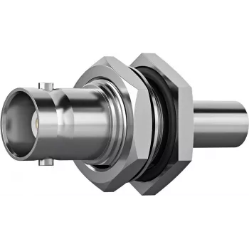 Raccord BNC Telegärtner J01001A0108, droit, 50 Ohm, femelle vers femelle, nickelé