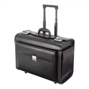 Sacoche pour ordinateur portable JÜSCHA Alassio SILVANA 17 inch noir similicuir vinyle (92301)