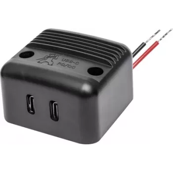 ProCar prise double USB-C encastrée Power PD/QC 2x 30W 12V/24V (67379000)