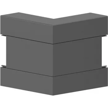 GGK Cornière extérieure BR 60x170/80-9005 PVC en coupe d'onglet noire (12727)
