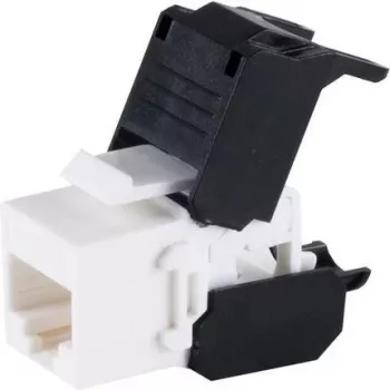 S CONN MAXIMUM CONNECTIVITY module keystone Cat.6A UTP sans outil, RJ45 femelle, noir (08-10038)