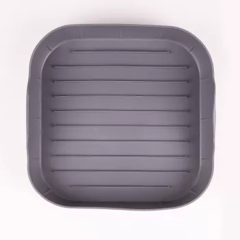 LURCH insert en silicone pour friteuse à air chaud, carré, 21 x 21 x 5 cm, anthracite 00070206