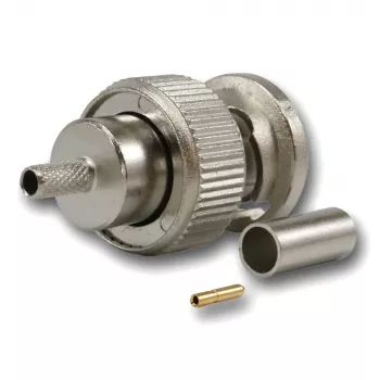 Telegärtner BNC Connecteur de câble à sertir G08, 50 Ohm, Professional, RD-316, 5 pièces (J01000A0043)
