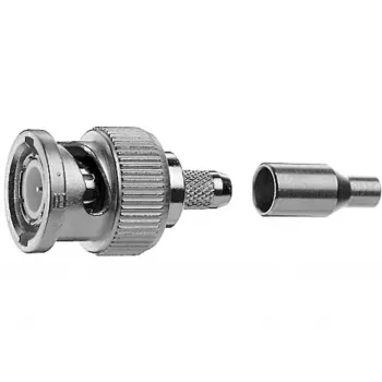 Telegärtner BNC Connecteur de câble à sertir G04 75 Ohm, sertir/sertir, Standard, A2505, G04 (RG-179B/U) - 1 pièce