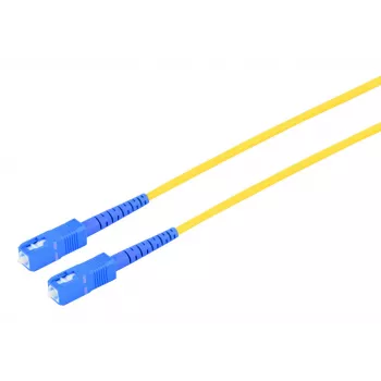 S CONN MAXIMUM CONNECTIVITY Câble patch fibre optique SC/SC UPC OS2 monomode, 9/125 µm, jaune, 0,5 m 07-106012