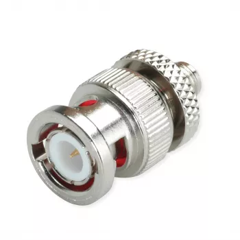 Telegärtner BNC Fiche mâle vers SMA femelle Adaptateur coaxial RF, 50 Ohm, droit, J01008A0017