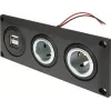 Prise de courant encastrable ProCar 67326500 12V/24V avec port de charge USB, DIN/ISO 4165, 16A/8A, 5V/2.1A, noire