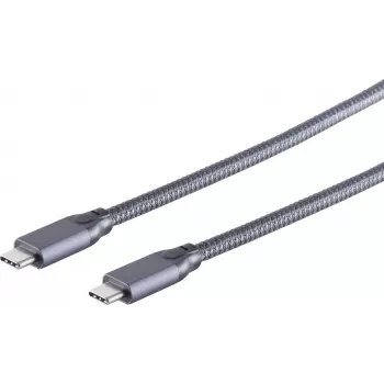 Câble USB-C vers USB-C S CONN MAXIMUM CONNECTIVITY 3.2 Gen 2 5 m noir (13-47050)