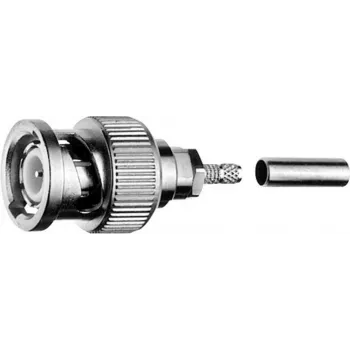 Fiche de câble BNC à sertir G08 Telegärtner 50 Ohm, sertir/sertir, Professional, A2914, G08 (RD-316) (J01000B0022)