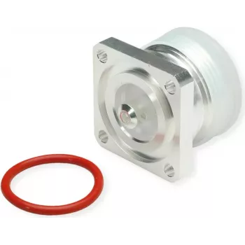 Connecteur femelle 7-16 DIN Telegärtner, montage sur panneau, 50 ohms, argent