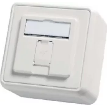 TELEGÄRTNER AMJ-S boîtier de prise en saillie pour 1 module, blanc pur H02000A0090