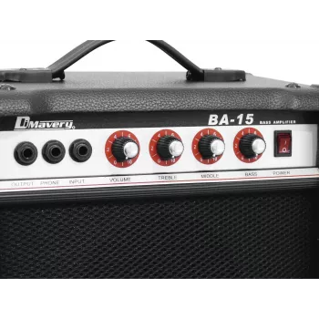 Ampli combo basse DIMAVERY BA-15 15W noir 26363005