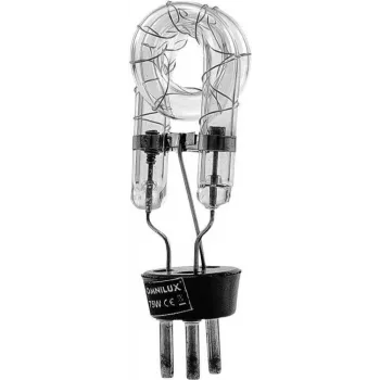 Tube flash stroboscopique Omnilux 75 W double hélice 3 broches blanc (85010150)