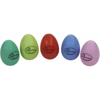 Ensemble de 2 egg shakers DIMAVERY, couleurs assorties, shakers de percussion en plastique 26055820