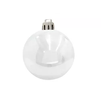 Ensemble de boules décoratives EUROPALMS 7 cm, blanc, 6 pièces (83501254)