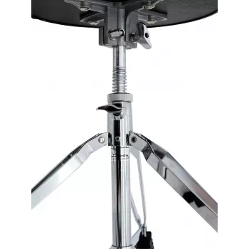 Siège de batterie DIMAVERY DT-80, assise ronde, hauteur réglable 480-600 mm, trépied doublement renforcé, noir 26031100