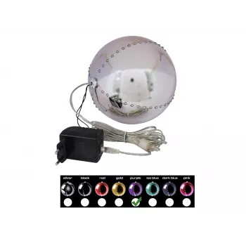 EUROPALMS boule de neige LED 15 cm, violet 83501248