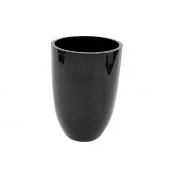 Europalms LEICHTSIN CUP-69 cache-pot, noir, brillant (83011819)