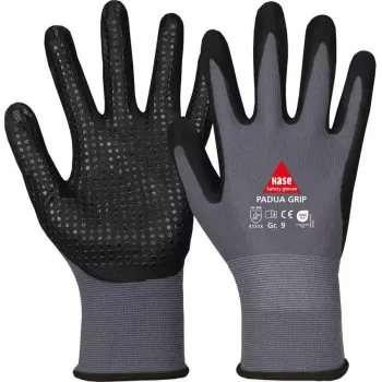 HASE SAFETY GROUP AG 508150 8 gants de travail Padua Grip en nylon enduit nitrile taille 8