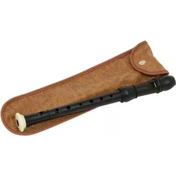 DIMAVERY flûte à bec piccolo, plastique, noir 26500400