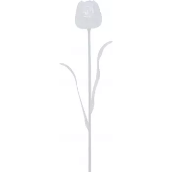 EUROPALMS tulipe cristal fleur artificielle, transparent, 61 cm, lot de 12 82600206